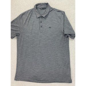 Travis‎ Mathew Cotton/Polyester Short Sleeve Polo Shirt (Men's XXL) Gray